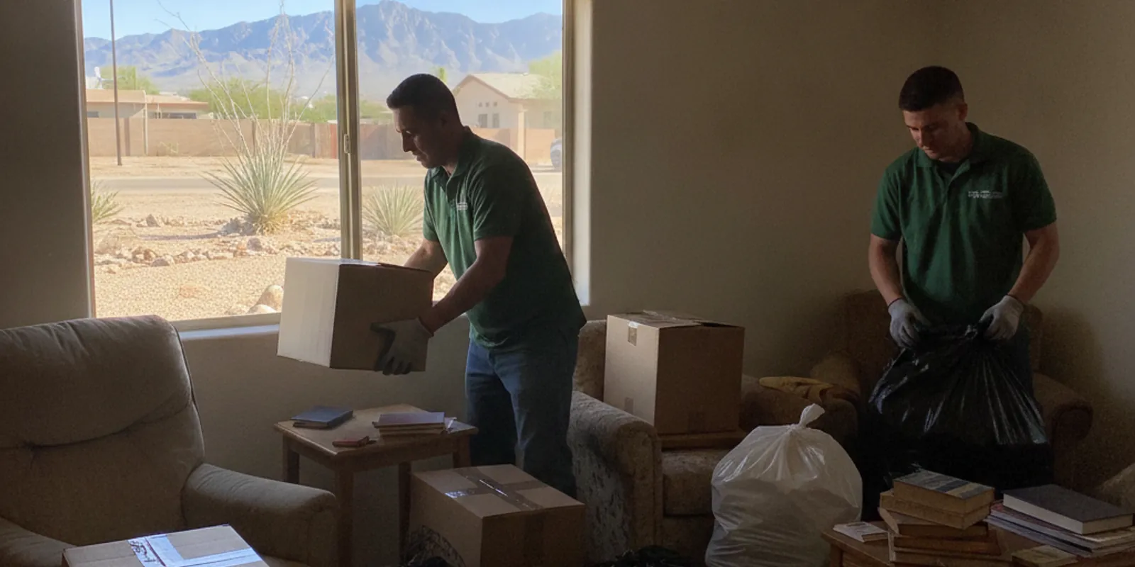 Full-home decluttering and hoarding cleanup in El Paso